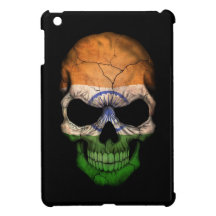 Indian Flag Skull on Black Cover For The iPad Mini