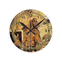 Indian Glories Round Clock