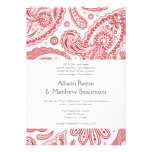 Indian Paisley Wedding Invitation
