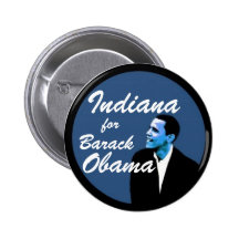 Indiana for Barack Obama Button