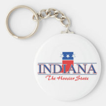 Indiana Patriotic Keychain