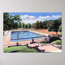 Indianapolis Indiana Garfield Park Pool 1940 Poster