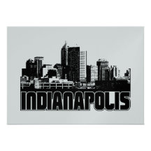 Indianapolis Skyline Custom Announcement