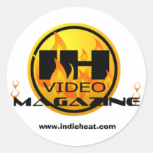 Indie Heat Video Magazine Gold/Black Sticker