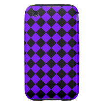 Indigo and Black Diagonal Chequerboard Design