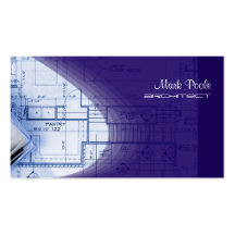 Indigo Blue Architect business cards