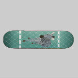 Indigo Blue Zebra Grunge Star Skateboard skateboards