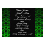 Indigo IV (Green) Wedding Invitation
