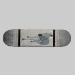 Indigo Zebra Grunge Grey Skateboard skateboards
