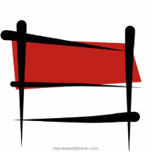Indonesia Brush Flag Photo Cut Out