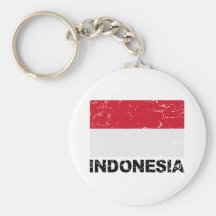 Indonesia Vintage Flag Key Chains
