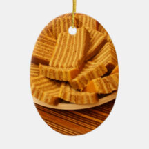 Indonesian ginger cake christmas tree ornament