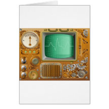 Industrial Steampunk media player Card