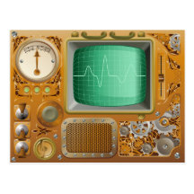 Industrial Steampunk media player Post Card