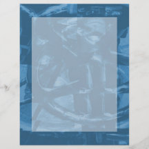 Industrial Themed Abstract Design in Blue. Flyer Design