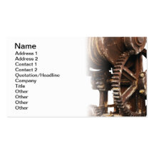 Industrial wheel business card templates