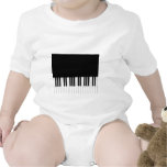 Infant Creeper - Piano Keyboard black white