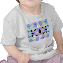 Infant T-Shirt Pink Blue Diamond