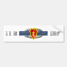 INFANTRY 11B 25TH ID BUMPER STICKERS