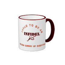 Infidel pride coffee mugs