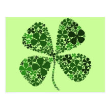 Infinitely Lucky 4-leaf Clover Post Cards