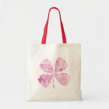 Infinitely Lucky Pink Clover Bags