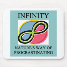 INFINITY math joke Mouse Mats