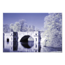 Infrared, The Grand Bridge, Blenheim Palace, Print Photo Art