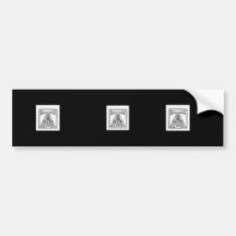 Initial A Bumper Sticker