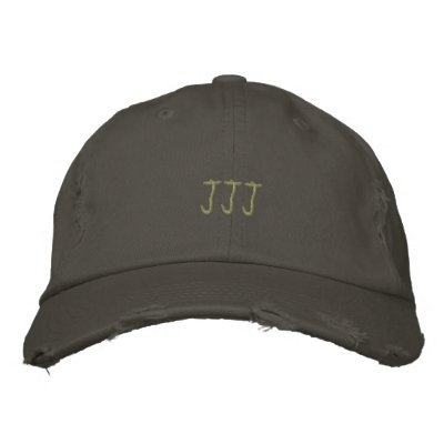 Initials "JJJ" Monogram Embroidered Hat Initials "JJJ" Monogram Embroidered Hat