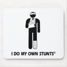 Injury My Own Stunts Mousemat