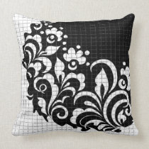 ink flowers pillows