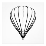 ink hot air balloon custom invitation