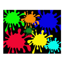 Ink Splat Post Cards