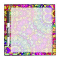 Inked Pink Abstract Small Dry Erase Board dry erase boards