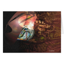 Inner light spreading greeting card