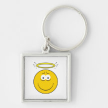 Innocent Angel  Smiley Face Key Chains