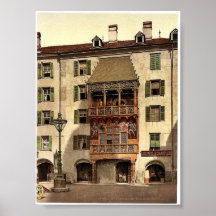Innsbruck, the Golden Porch, Tyrol, Austro-Hungary Print