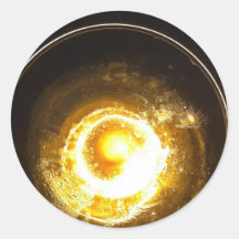 Inside a Cocktail Glass Round Stickers