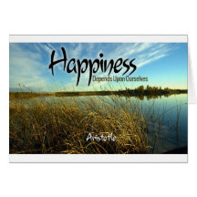 Inspiration -- Aristotle and Happiness Greeting Card