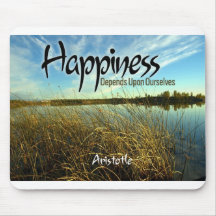 Inspiration -- Aristotle and Happiness Mousepads