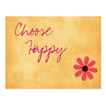 Inspirational Happy Message Postcard