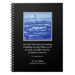 Inspirational Palmer Quote Chiropractic  Notebook