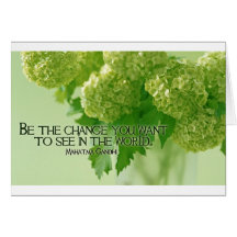 Inspirational Quote by Ghandi -- Change Cards