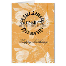 Inspired Peach Floral Greeting Card