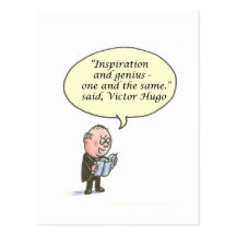 inspritation and genius postcard
