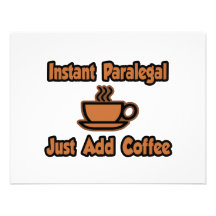 Instant Paralegal...Just Add Coffee Personalized Invite