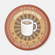 Instant Stamp Collector Fridge Magnet