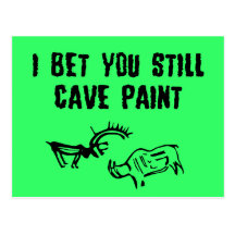 Insulting slogan post card