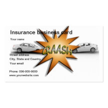 Insurance agent business card
